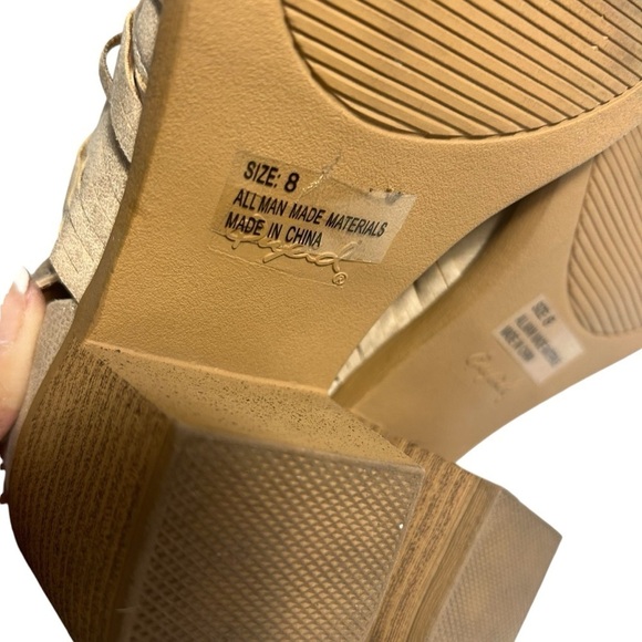 Qupid Womens Heel Bootie Tiber-08 Tan Size 8 Medium - Picture 10 of 11